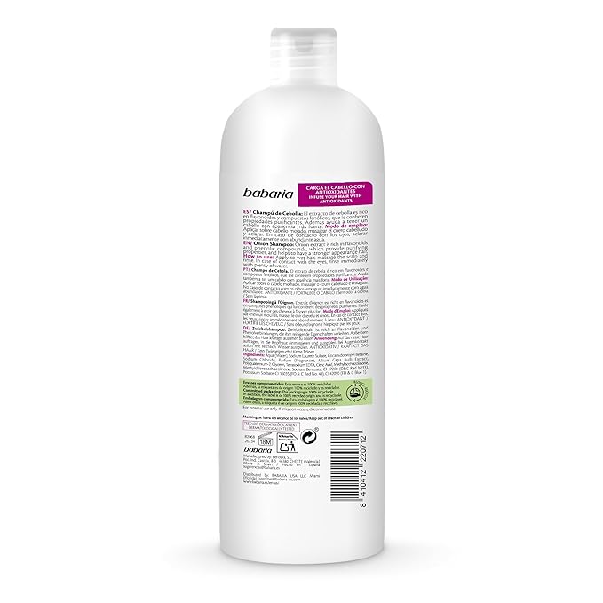 Babaria Onion Shampoo for Unisex - 23.7 oz Shampoo