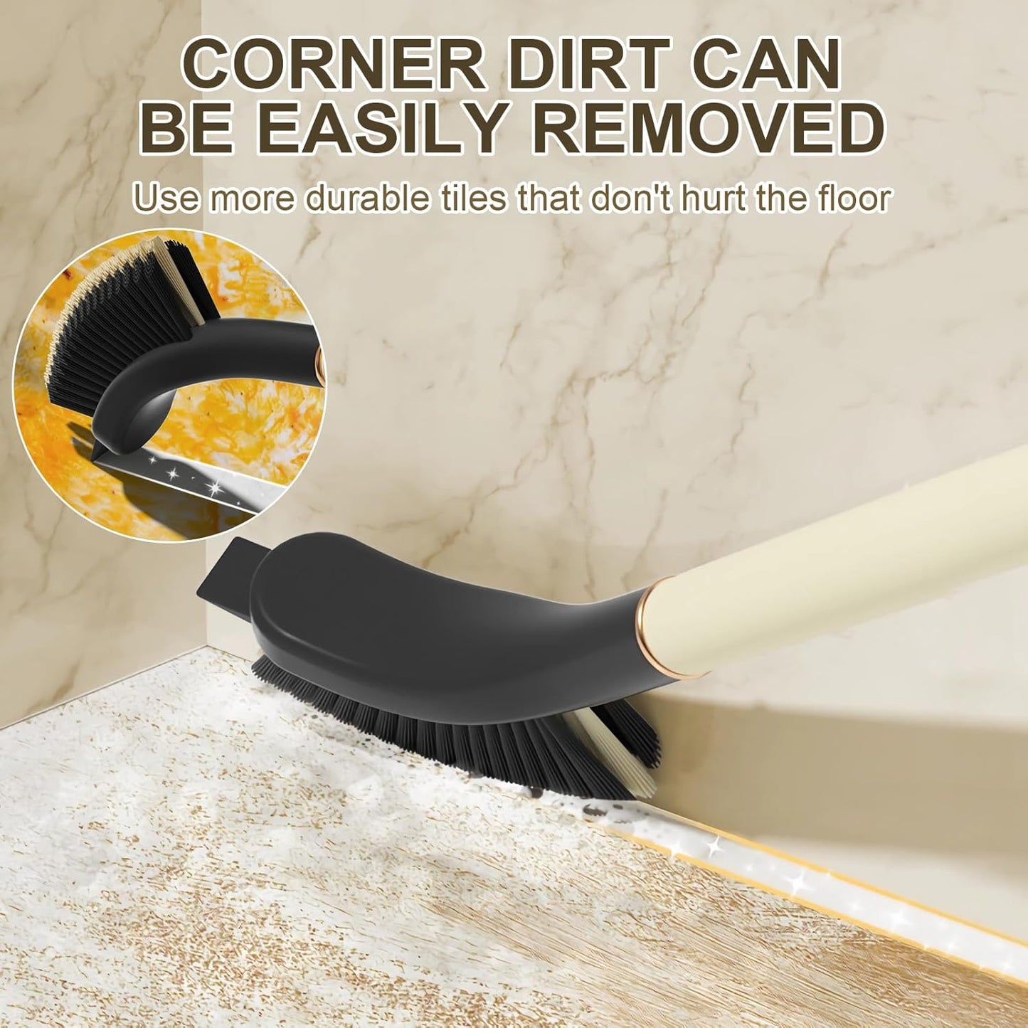 Crevice Cleaning Brush, Hard Bristle Grout Brush Gap Cleaner Tool for Tight Groove Spaces, Kitchen, Bathroom, Sliding Shower Door, Faucets Corners, Tiles, Sink and Windows Track