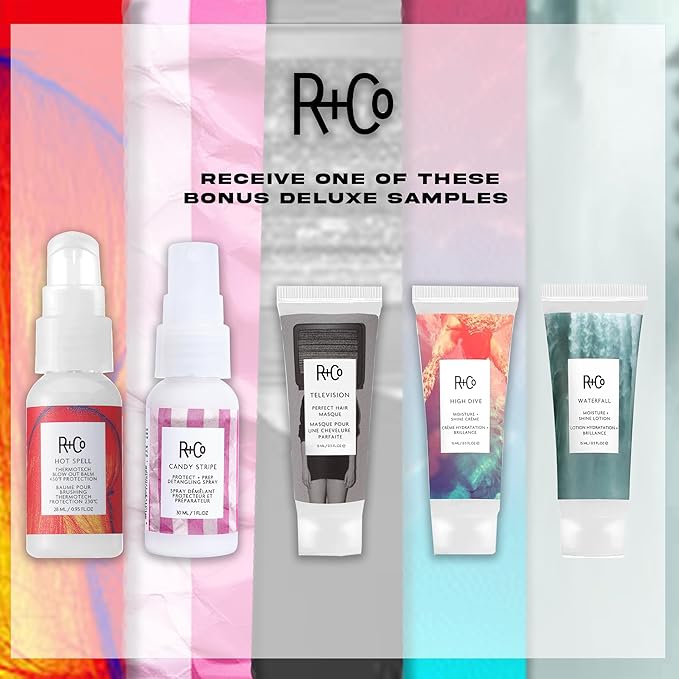 R+Co Bel Air Smoothing Shampoo and Conditioner Set 1L - Smoothing Shampoo + Conditioner Anti-Oxidant Complex | Vegan + Cruelty-Free | R+Co Bonus Deluxe Sample (.5 Oz)