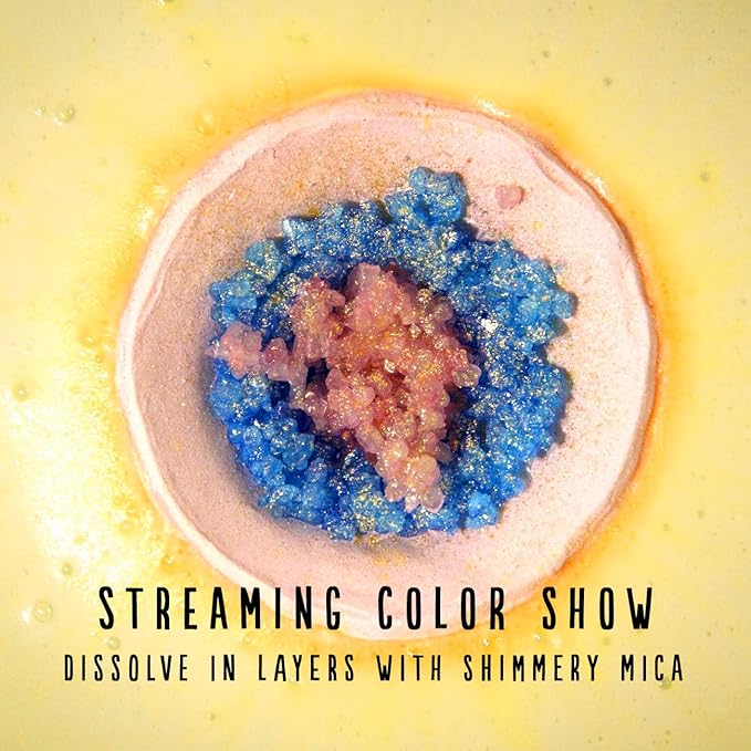 Hallu Bora Bora Geode Bath Bomb, Pack of 6.