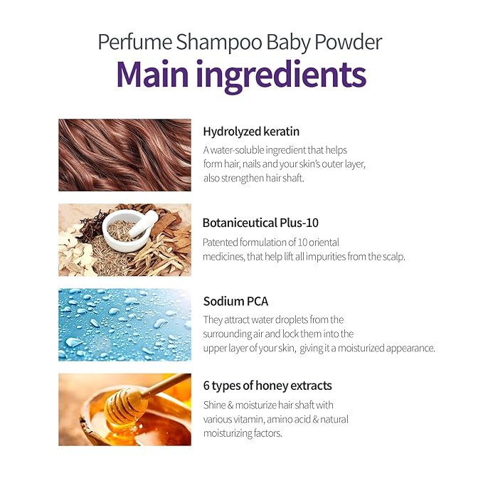 Official Perfume Shampoo (Baby Powder Scent - 16.90 Fl Oz)