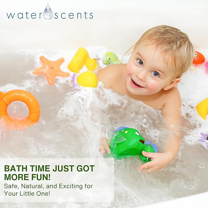 Water Scents Purity Bath Bomb Block | Vegan, Natural & Cruelty-Free | Aromatherapy Bath Soak with Lemon, Cardamom & Clary Sage | Moisturizing & Skin-Softening, Handmade in USA – 3.5 oz (6pks)