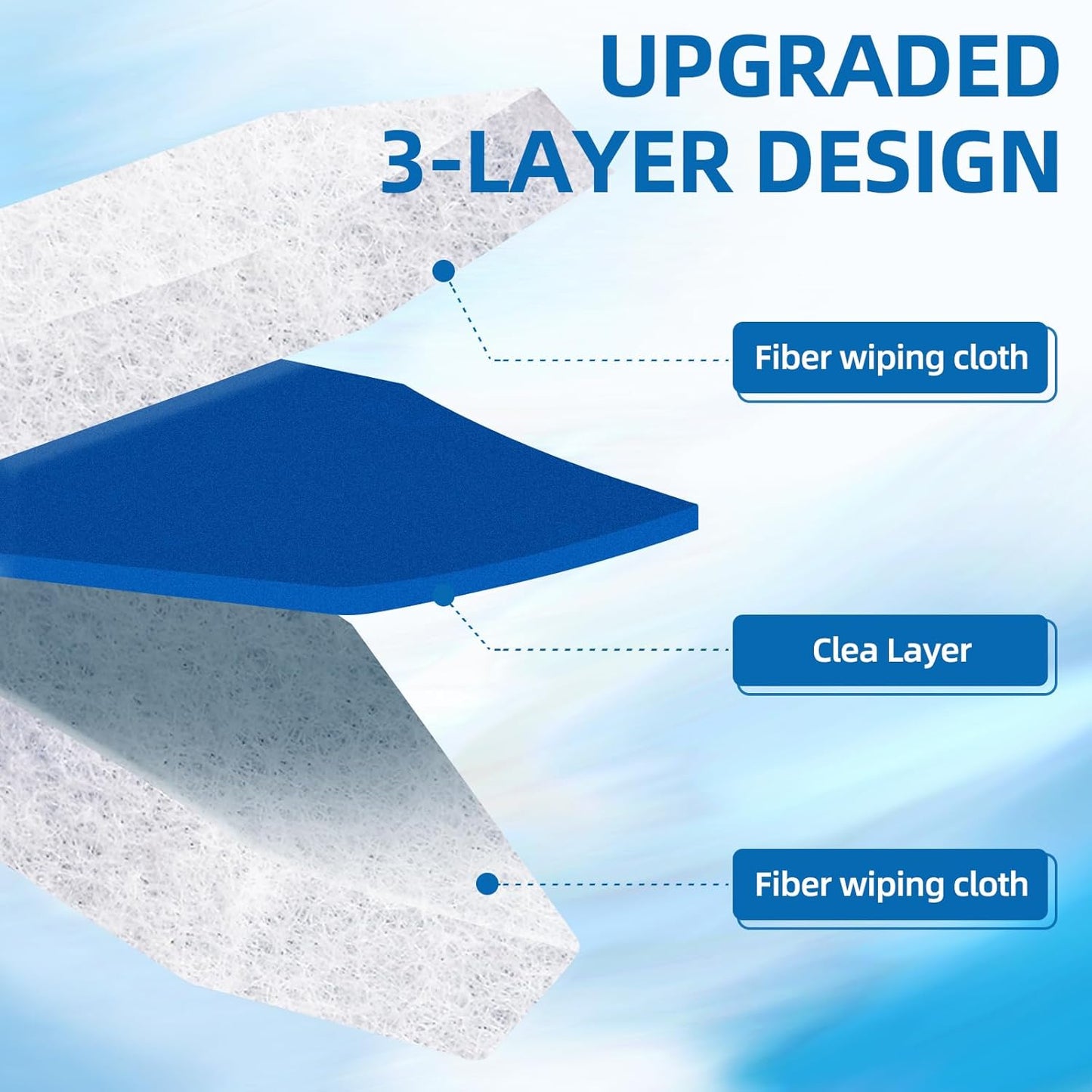 30 Count Toilet Brush Refills Disposable Bowl Cleaners Compatible with Most Toilet Brushes