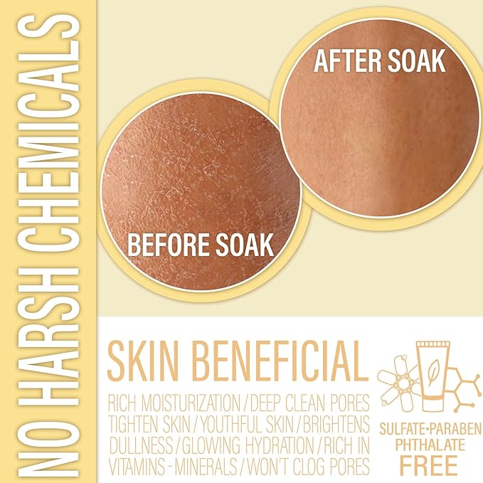 Luxiny Vegan Milk Bath Soak Made with Coconut Milk Powder & Sweet Almond Oil Which Creates A Bath Bomb Dust Soothing Fizz, 8oz (Pina Colada)