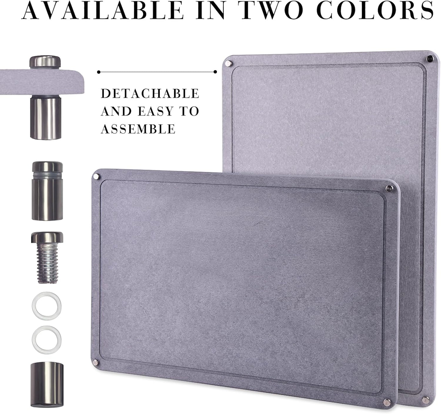 Large Diatomaceous Earth Stone Dish Drying Mats for Kitchen Counter,24"×16",Quick Drying,with 4 Non-Slip Stainless Steel Feet, Suitable for Various Countertops, Bowl Racks, Medium Gray