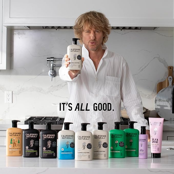 California Naturals Re:GRO Shampoo and Conditioner Set, Anti-Thinning & Hair Growth Support, All Hair Types, Vegan, Natural, Cruelty Free, Silicone, Paraben & Sulfate Free for Women & Men, 16.5 oz
