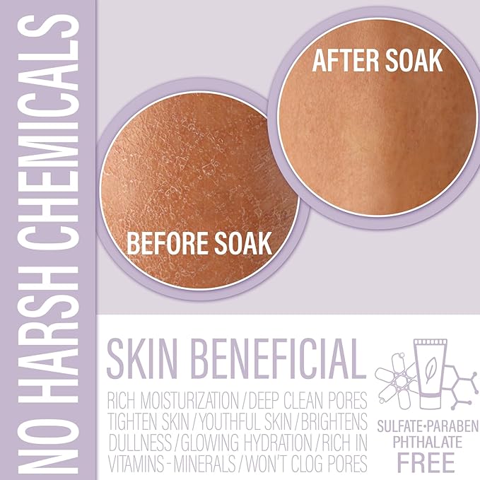 Luxiny Vegan Milk Bath Soak Made with Moisturizing Coconut Milk Powder & Sweet Almond Oil for a Bath Bomb Dust Soothing Fizz & Relaxing Soak, 8 oz. (Black Raspberry Vanilla)