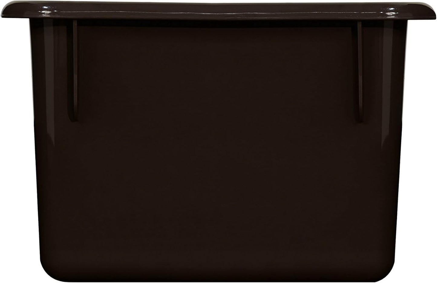 Wood Designs Cubby Storage Bin, Heavy Duty Plastic Containers for Kids Brown Cubby Tray Set of 12