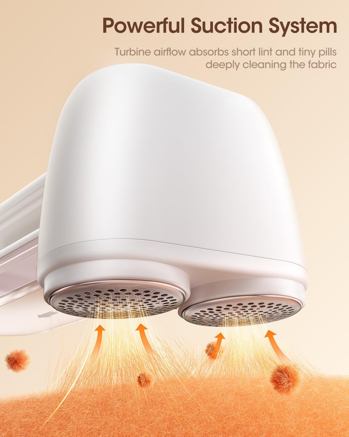 Fabric Shaver and Lint Remover, 6 Stainless Steel Blades, Dual-Head Rechargeable Sweater Shaver with LED Display, 3 Speeds, Electric Defuzzer for Clothes, Fuzz, Pills and Furniture