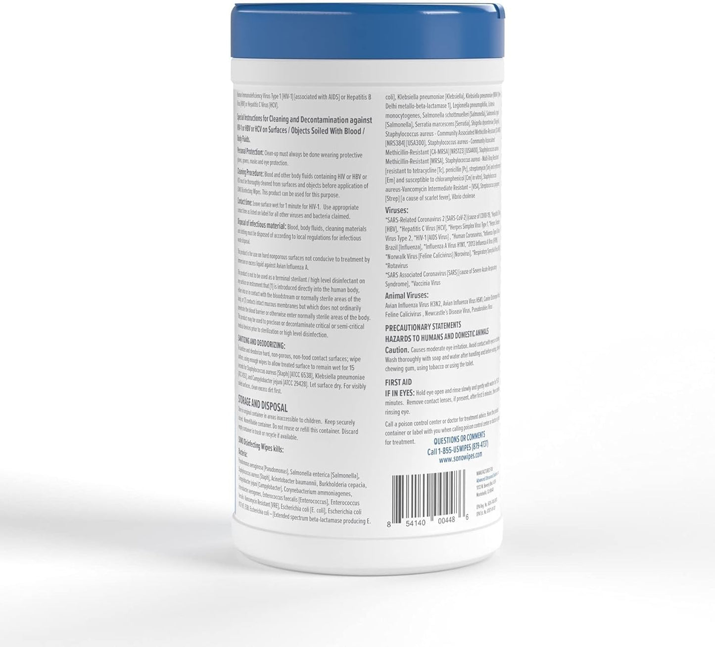 SONO Disinfecting Wipes - Alcohol-Free, No Bleach, Medical-Grade I Multi-Surface Cleaning for Home, School, Office, Hospital, Gym I Gentle on Electronic Devices I Everyday Use I 80 CT