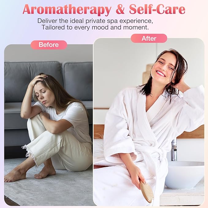 Shower Steamers Aromatherapy, Birthday Gifts for Women Teen Girls Mom, Christmas Stocking Stuffers White Elephant Gifts for Adults, Natural Essential Oil SPA Self Care Shower Bombs (8 Pack)