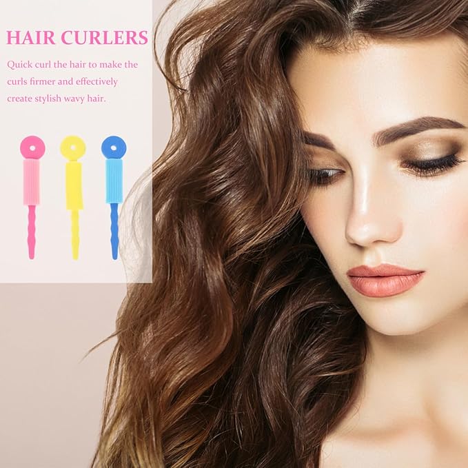 9pcs Hair Sponge Rollers - Soft Foam Waving, Curling and Styling Rollers in Large Size