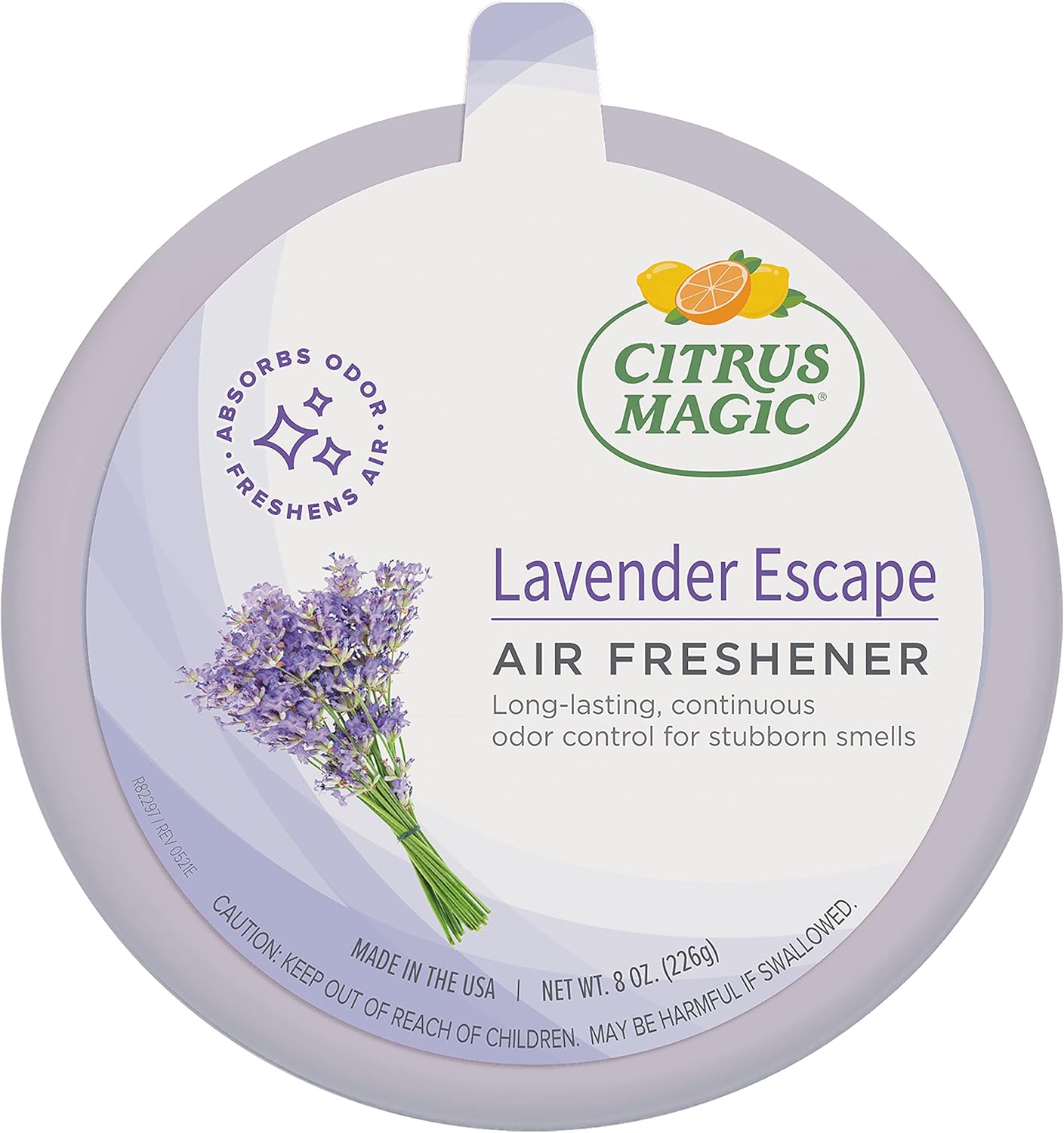 Citrus Magic Odor Absorbing Solid Air Freshener, Lavender Escape, 8-Ounce, Pack of 6