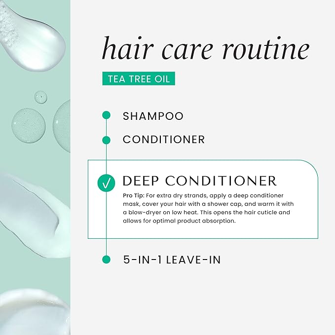 HASK Tea Tree Revitalizing Dry Shampoo Duo (4.3oz-Qty 2) & Tea Tree Revitalizing Deep Conditioner Packette, Aluminum-Free, Sulfate-Free, Paraben-Free, Color Safe, for All Hair Types
