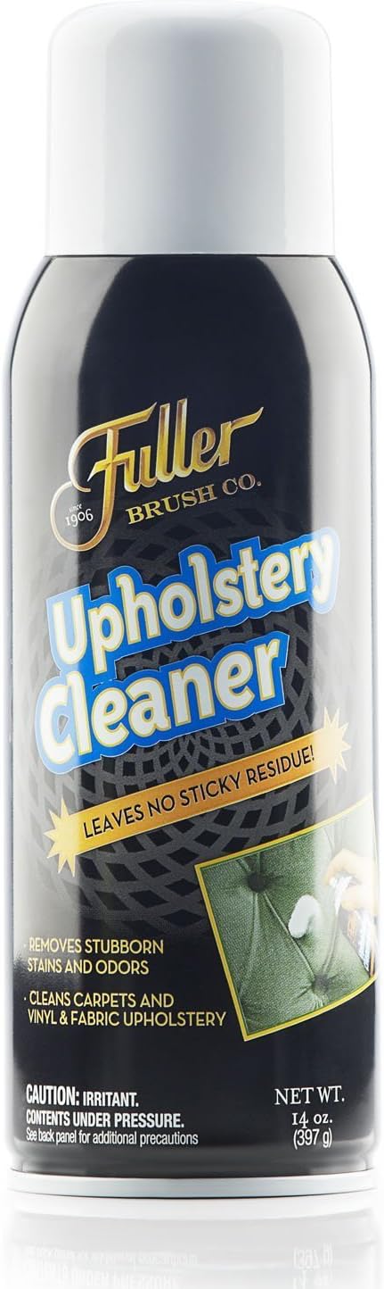 Fuller Brush Upholstery Cleaner - Multi Surface Solution - Rich Foaming Formula Penetrates and Removes Stubborn Stains Eliminates Odors Renews and Restores Surfaces Perfect for Carpets Seats and More