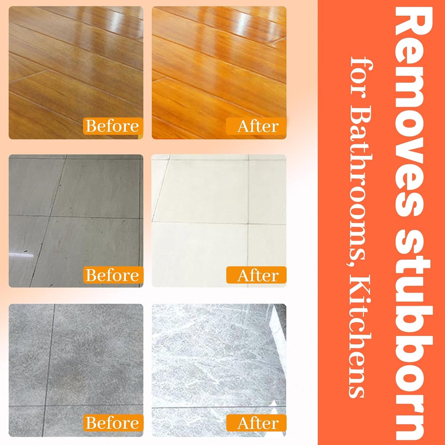 Tile Cleaner, Original Floor Cleaner Black Bottle, 0.5L Multipurpose Powerful Stain Removing Liquid, Stone and Tile Polishing Cleaner for Multi-surfaces, Kitchen, Tiles, Porcelain (2)