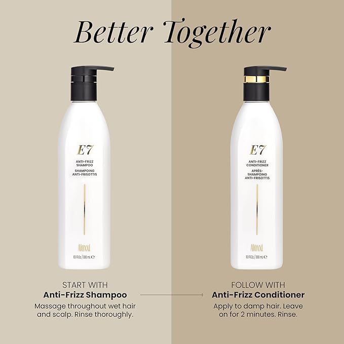 ALOXXI E7 Anti-Frizz Shampoo for Color-Treated Dry Damaged Hair Moisturizing & Strengthening with Cleansing Oils & Antioxidants, 33.8 Fl Oz