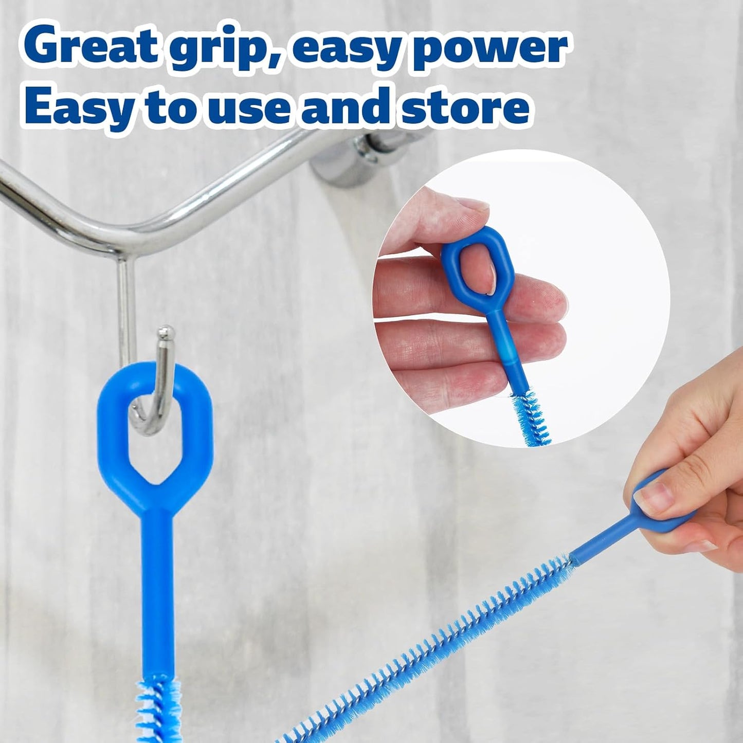 6pcs 12.4in Extra Long Straw Brushes for Stanley, 4 Diameters Full Bristles Coverage Straw Cleaner Brushes Reusable Cleaning Accessories for Tumbler Sippy Cup Bottle Tube(Blue)