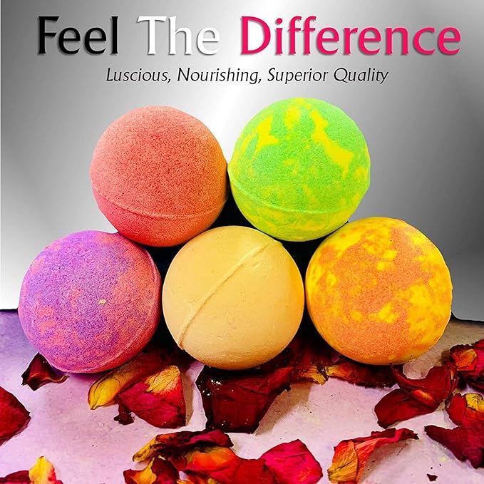 Fathers Day Bath Bomb Gift Set for Men. 24 Luxury Bath Bombs Individually Wrapped Bulk Moisturizing Organic Bath Fizzies for Women, Men Kids! Best Bath Spa Set for Dad & Teens! Gifts for Him