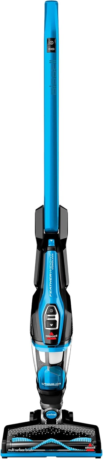 Bissell, 3061 Featherweight Cordless Stick Vacuum, Self-Standing, Electric Blue, Black