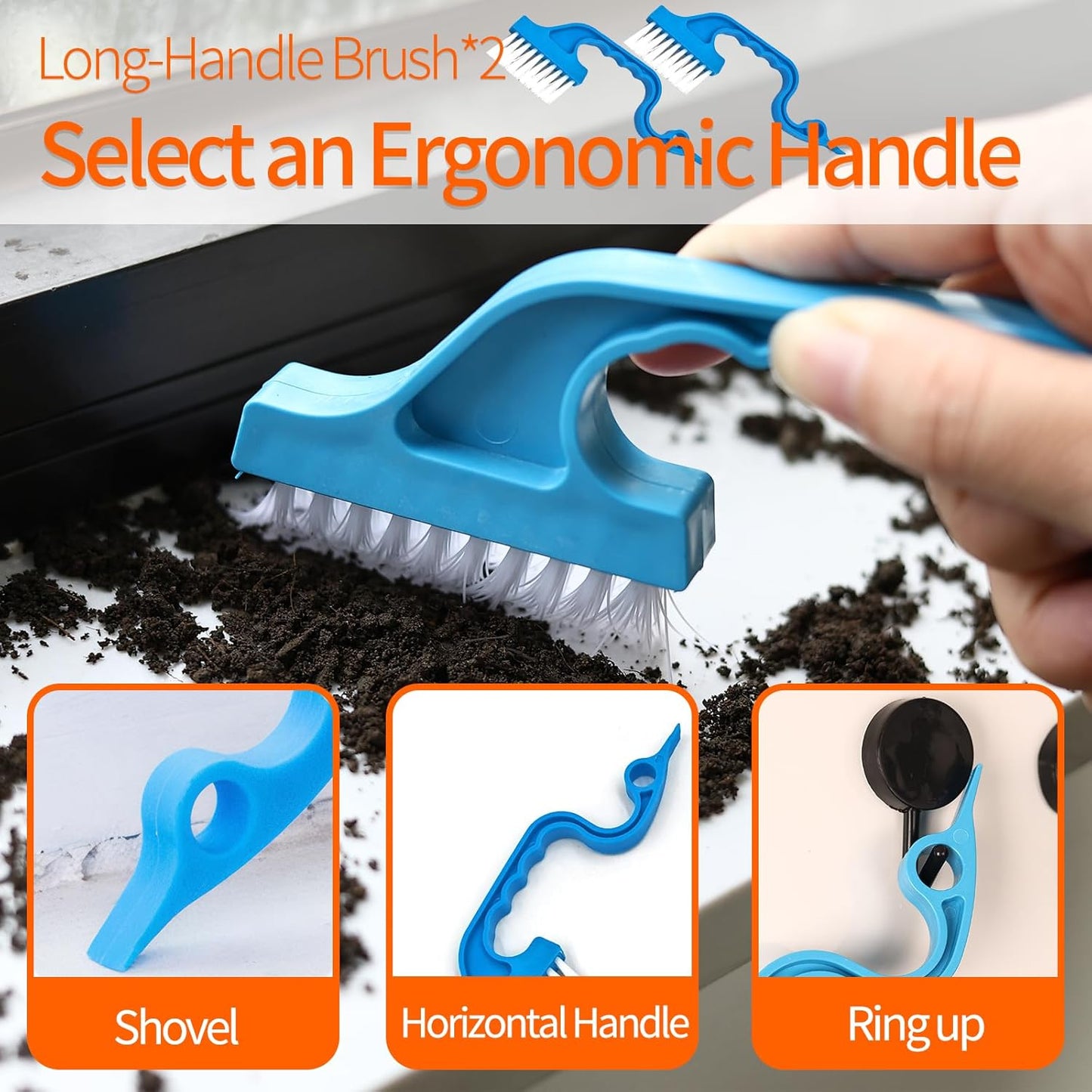 Window Sill Cleaner Tool - 11 Pcs Magic Door Window Track Cleaner Tools Set, Groove Crevice Cleaning Brush for Sliding Door, Shutter, Sill, Tile Lines, Car Vents, Keyboard