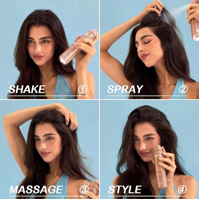 Dry Shampoo for Women, Volumizing Dry Shampoo Leaves No White Residue, Absorbs oils, 72 Hours Long-lasting Oil Control, Refreshing and Non-Greasy Spray for All Hair Types,(6.08FL,Citrus Bloom)