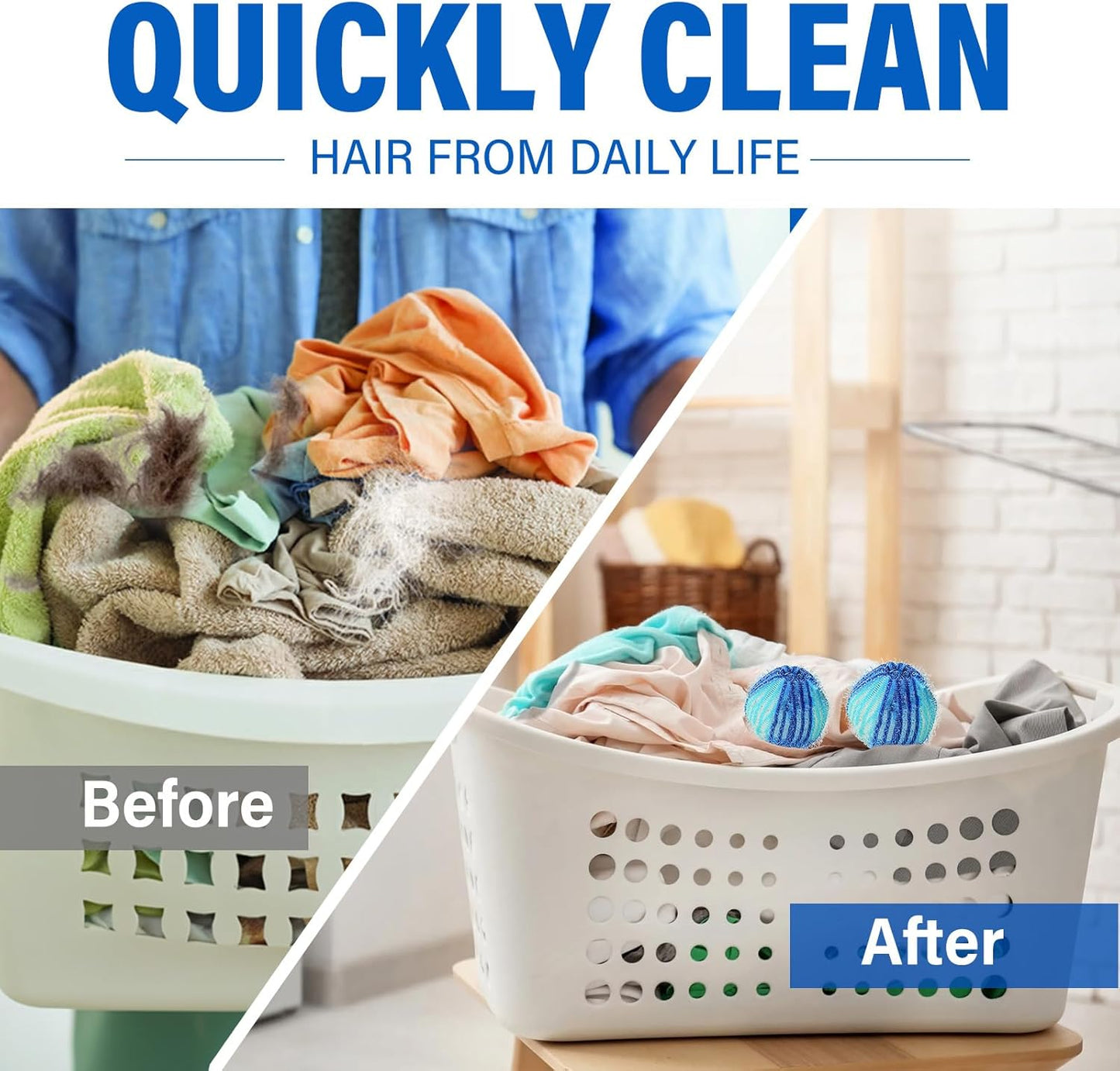 Pet Hair Remover for Laundry, Reusable Lint Traps for Washing Machine Hose, Effective Washing Balls for Pet Fur Remover 12Pcs