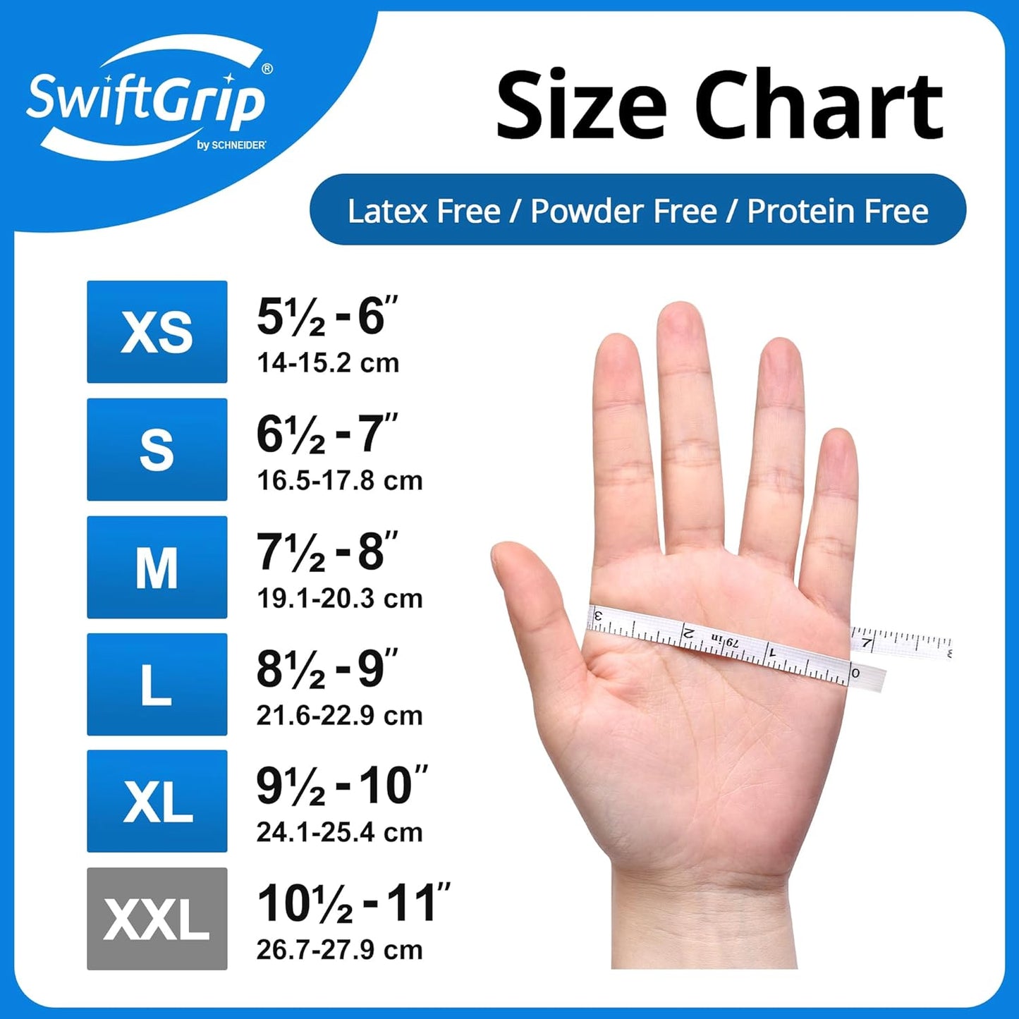 Disposable Nitrile Exam Gloves, Blue, Nitrile Gloves Disposable Latex Free, Medical Gloves, Cleaning Gloves, Food-Safe Rubber Gloves, Powder Free, Non-Sterile, 100-ct Box (X-Small)