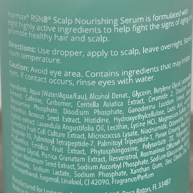 Hairmax Nourishing Hair Growth Serum for Women & Men, Promotes Thicker, Stronger Hair with 47 Essential Oils 2 Fl Oz (Pack of 1) New & Improved
