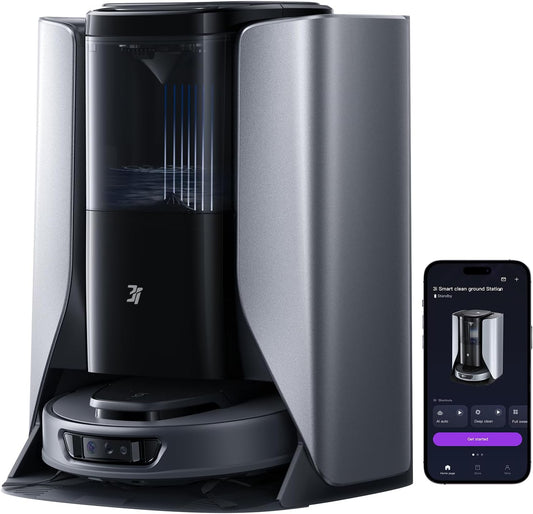 3i S10 Ultra Robot Vacuum and Mop with WaterRecycle System, 13000Pa Suction, Self-Cleaning Extendable Roller Mop, Auto Mop Washing & Drying, Self-Emptying & Refilling, Ai Obstacle Avoidance