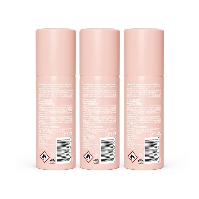 MONDAY HAIRCARE ORIGINAL Dry Shampoo with Keratin, oil-absorbing for All Hair Types 50ML (3 Pack)