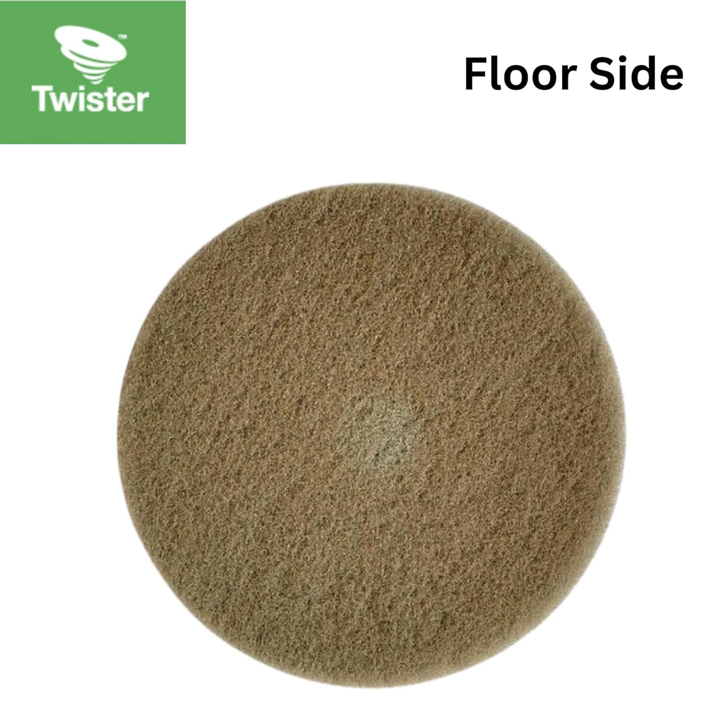 Diversey DD1229104 TASKI Twister Intellipad Diamond Coated Floor Machine Cleaning Pad, Made in USA, Burnish to High Super Gloss Finish, Grey/Brown, 12-inch (Pack of 2)