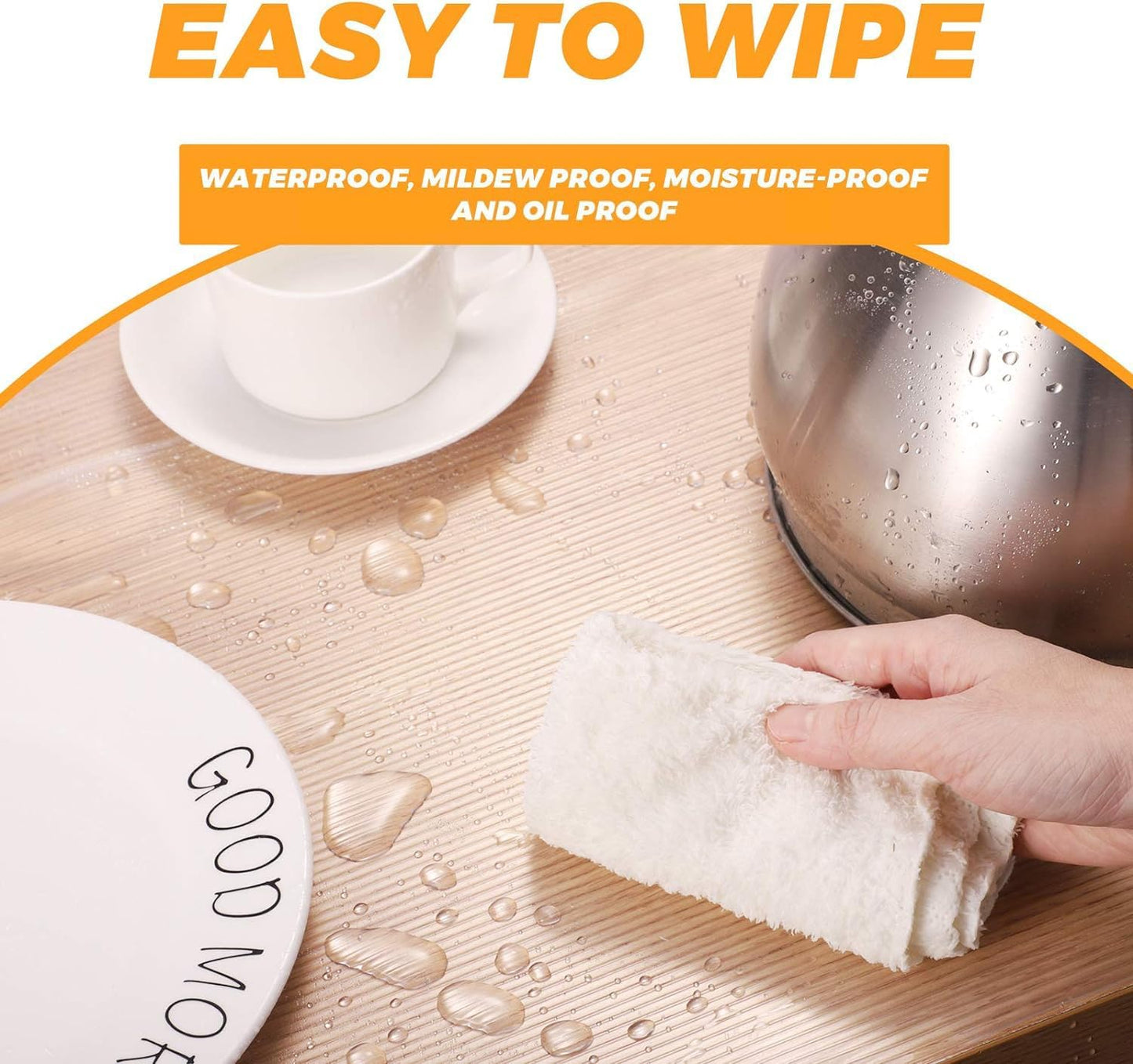 Glotoch Shelf and Drawer Liner for Kitchen Cabinet,12in x 30FT Non-Adhesive Cabinet Liners for Shelves Non Slip Waterproof Contact Paper for Cabinets Pantry Fridge EVA Wire Shelf Liner,Clear