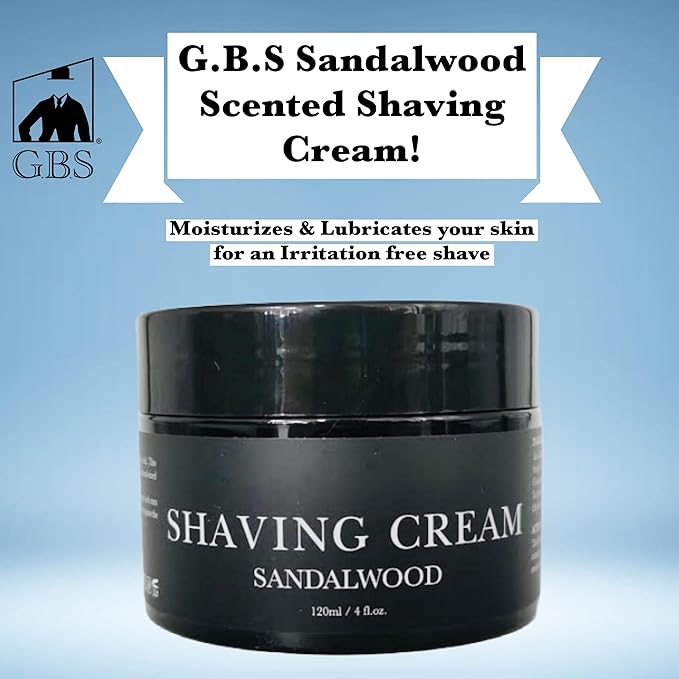G.B.S Shaving Kit for Men with Safety Razor, Sandalwood Shaving Cream, Men’s aftershave, Pre-Shave Oil, Shaving Brush
