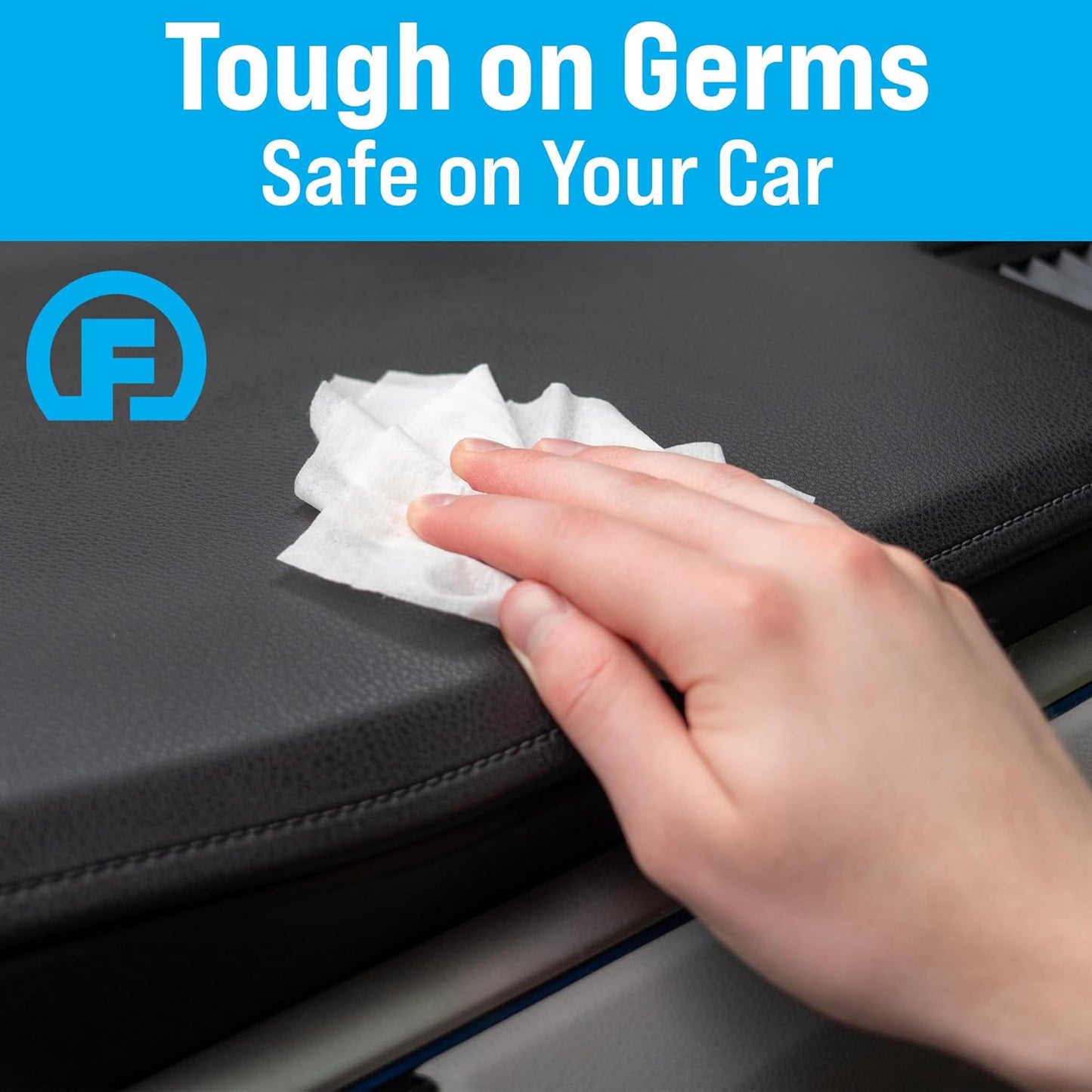 Fortress Car Interior Wipes with Microfiber Cloth (25 ct, Pack of 3) for Car Interior Cleaning, Dashboard, Seats, Detailing, and Steering Wheel [Travel Size] Skin-Safe Car Interior Cleaner Supplies