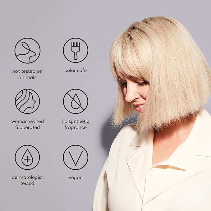 Odele Sulfate-Free Purple Shampoo & Conditioner Set for Neutralizing Brassy Tones in Blonde, Silver + Gray Hair, 13 Fl Oz Each (2-Pack)