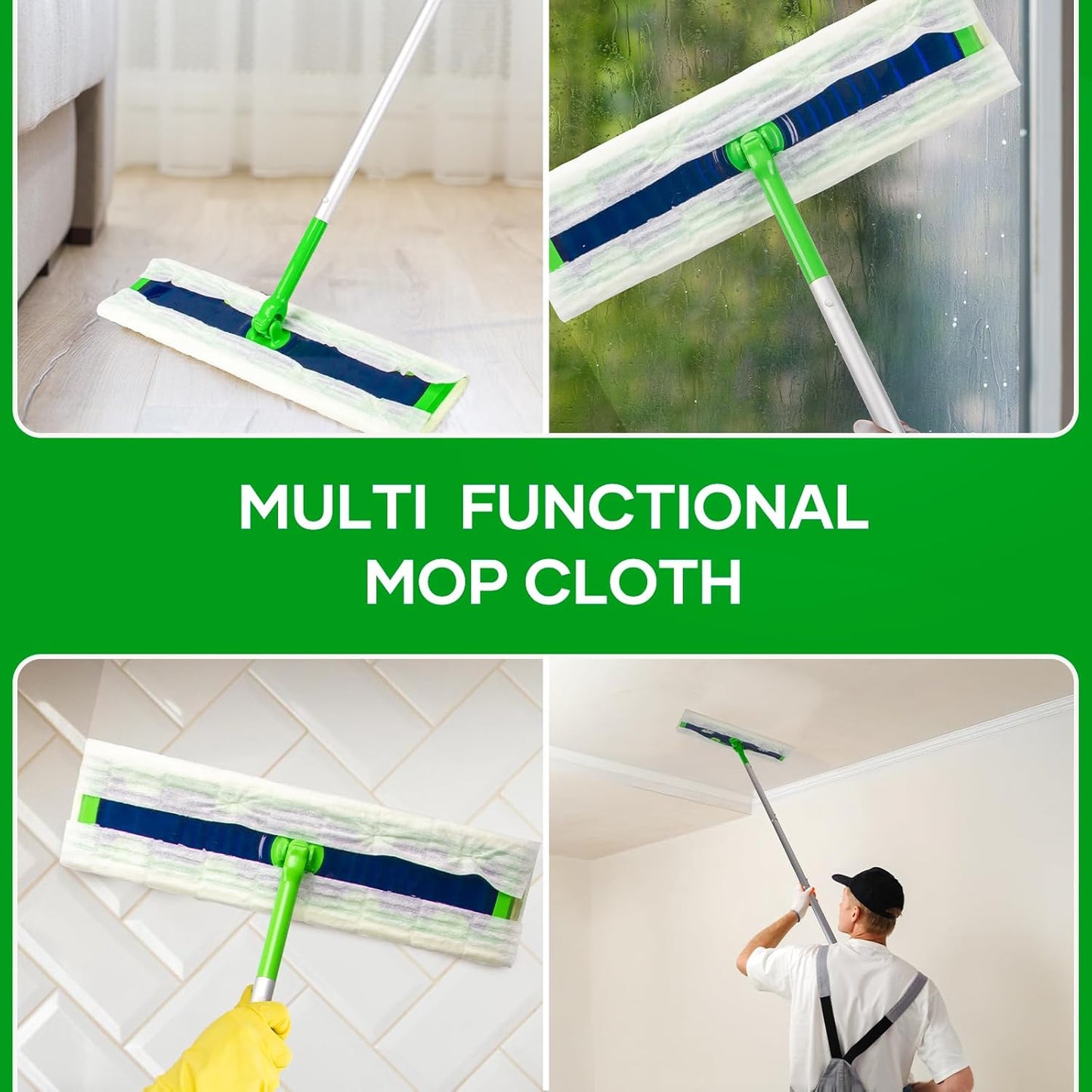 ‌60 Pack Dry Sweeping Cloths for Swiffer Sweeper XL Replacement - Dust-Absorbing Disposable Pads, Non-Washable & Unscented, Compatible with Swiffer XL (Static-Lift, Lint-Free)