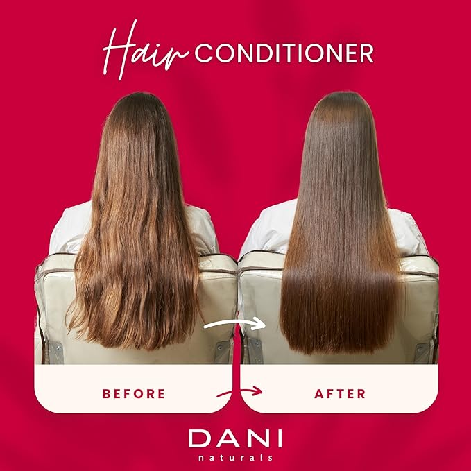 DANI Naturals Conditioner – Citrus Rose, Detoxifying & Clarifying, Lightweight Hydration for Oily, Thick & Curly Hair, Color-Safe & Vegan, 12 oz