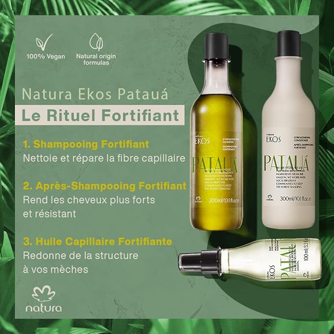 natura - Ekos Patauá Strengthening Conditioner - Repair & Renew Hair - Fortify Roots & Strands - Protein Rich - Vegan Hair Care - Brazilian Beauty Secrets - Personal & Self Care - 10.1 fl oz (300ml)