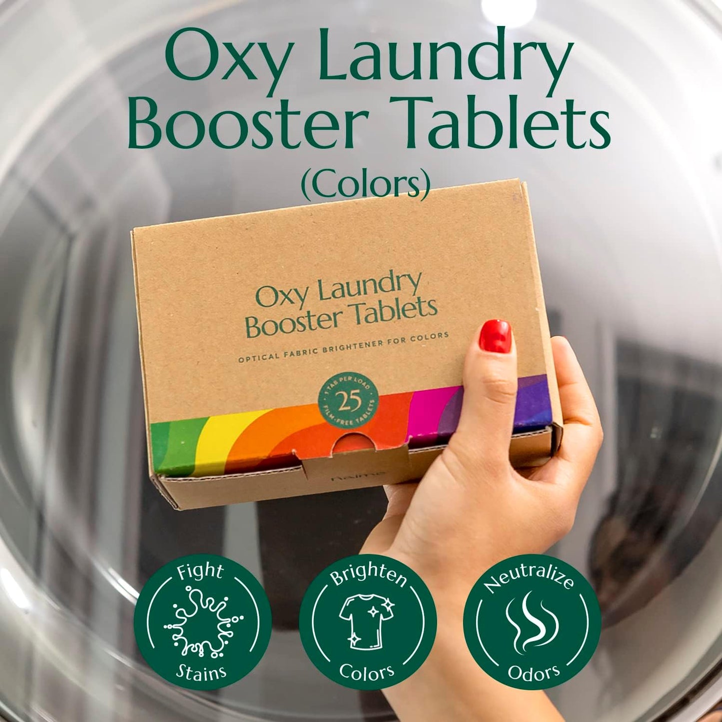 Cleanomic Oxy Booster Tablets (Colors) and Tablet Tin Bundle