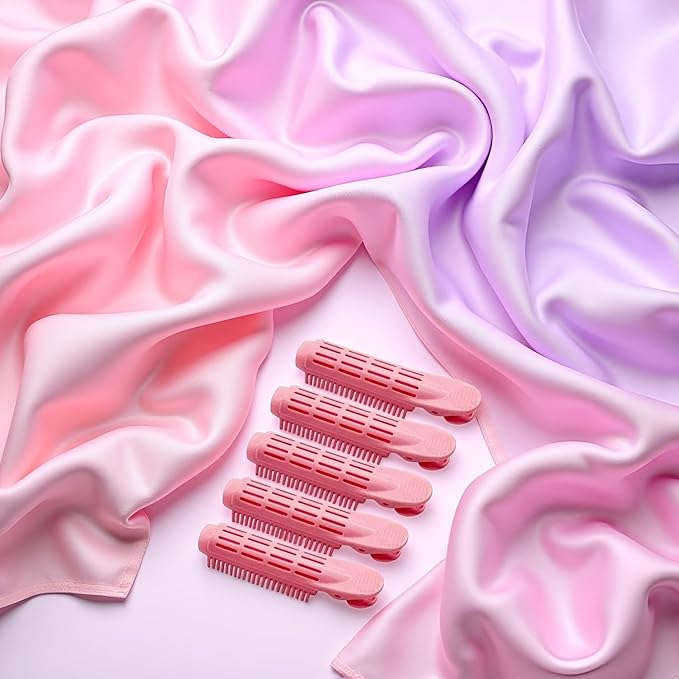 5Pcs Pink Volumizing Hair Root Clip Natural Fluffy Hair Root Clip, Volume Hair Curler Clip Diy Curler Fluffy Clamps Rollers Hair, Hair Rollers, Styling Tools and Appliances for Women