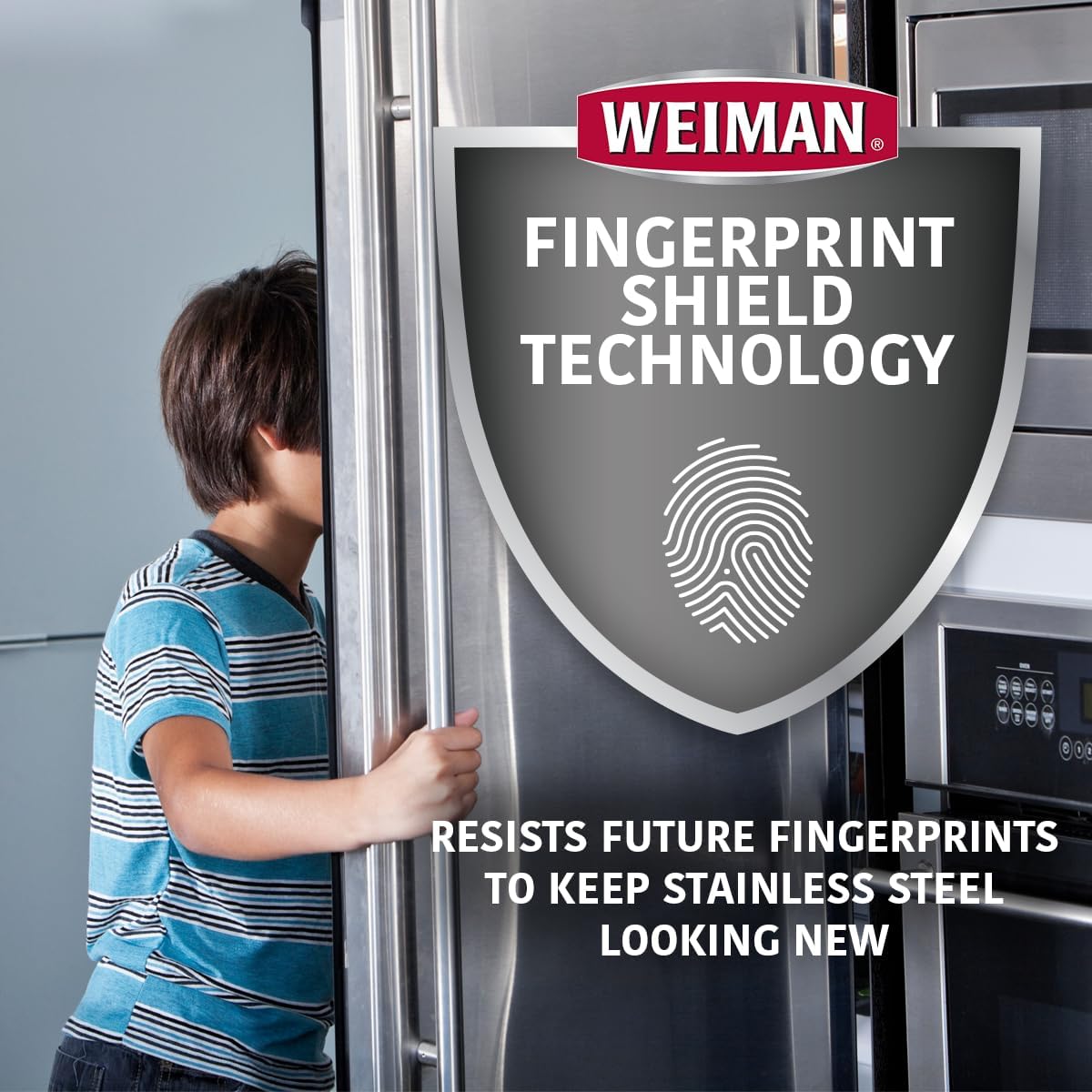 Weiman Stainless Steel Cleaner and Polish - Protects Appliances from Fingerprints and Leaves a Streak-Free Shine for Refrigerator, Dishwasher, Oven, Grill, 22 oz, 6 Pack