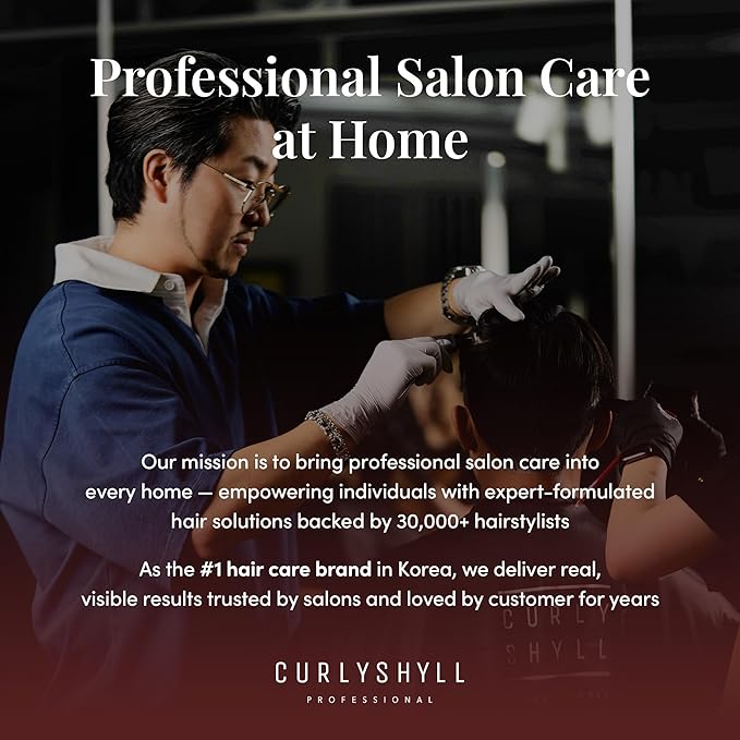 CURLYSHYLL After Salon Care Shampoo for Damaged Hair | Professional Repair Solution | Moisturizing & Strengthening | Salon Quality | 360ml