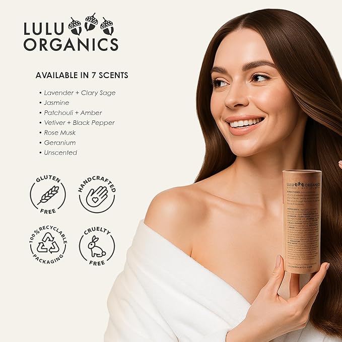 Non-aerosol Dry Shampoo Powder for Dark, Blonde and Oily Hair, All Natural Shampoo Body Powder for Women and Men, Paraben & Talc free No White Cast Synthetic Fragrance, Unscented - 4oz