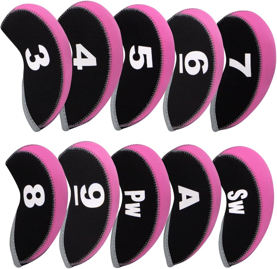 Golf Iron Covers for Golf Clubs Neoprene Golf Iron Cover Set 11pcs/10pcs Golf Iron Headcovers Golf Club Head Covers Fit All Brands