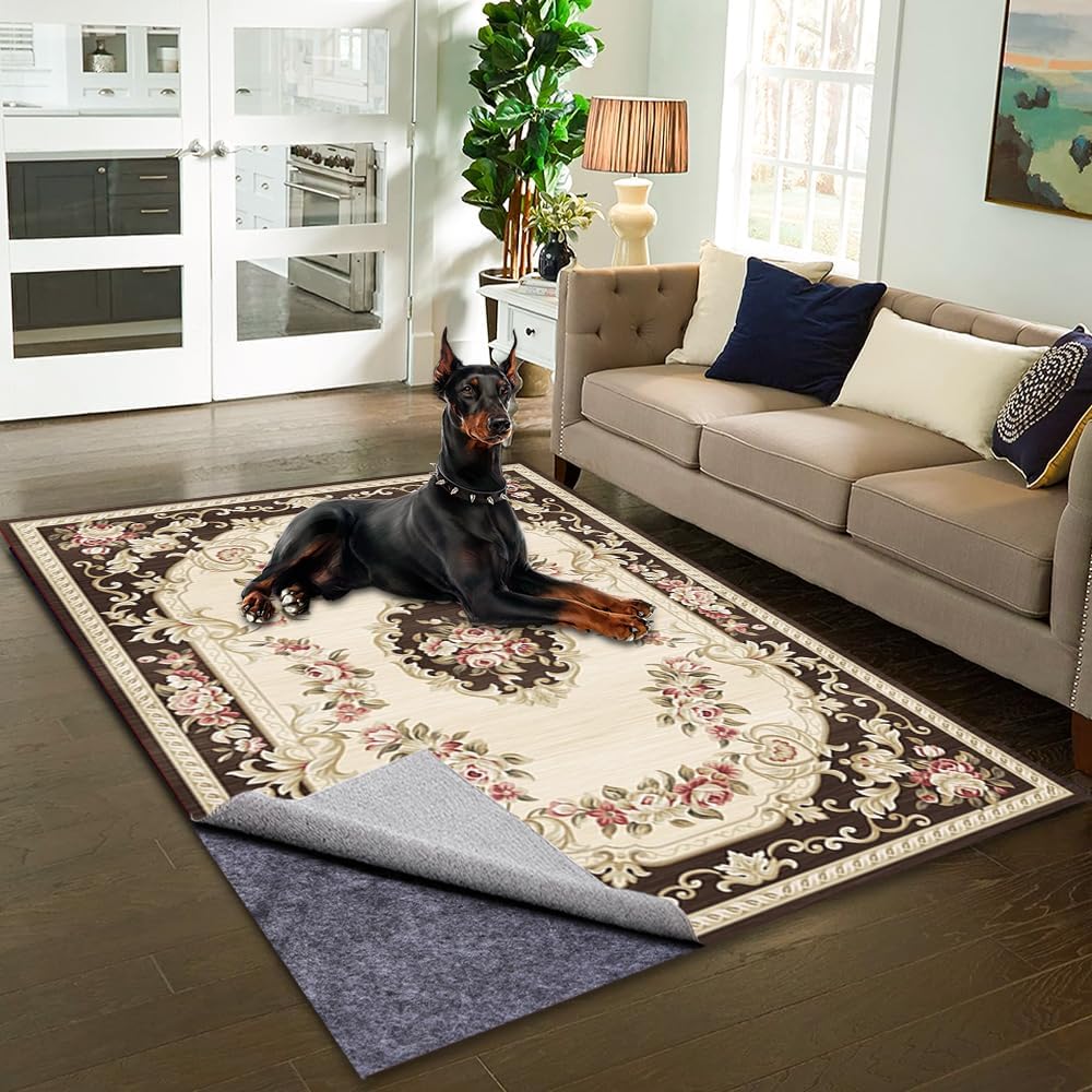 Waterproof Non-Slip 1/4” Extra Thick 9x12 ft Rug Pad for Large Area Rugs Durable Felt Floor Protection pad for All Floors, Suitable for Cutting. Rug Pads Keep Rugs in Place and Provide Cushioning