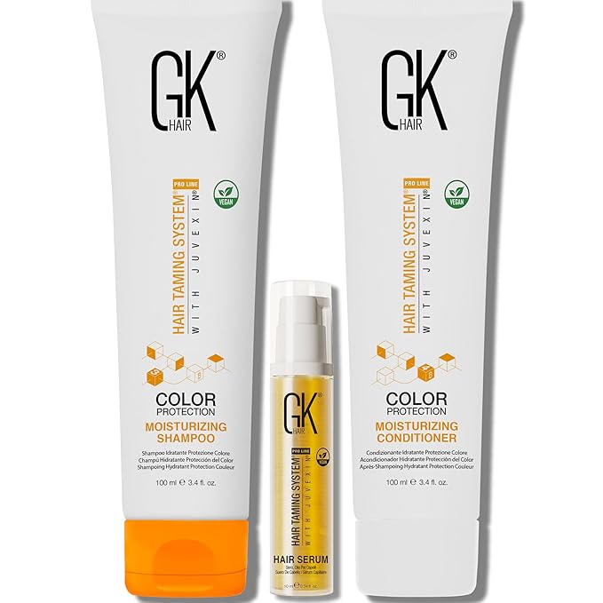 Sulphate Free Moisturizing Shampoo and Conditioner with Serum Set for Color Protection and After Keratin Treatment Nourishes Cleansing Dry to Normal Paraben-Free Men and Women - Salon Quality