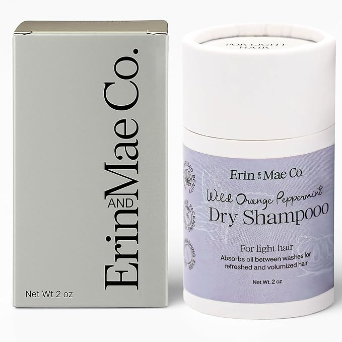 Dry Shampoo Powder | Non-Aerosol organic dry shampoo | Shampoo for women and Men | Powder dry shampoo less grease free from artificial fragrance | Eco-friendly paper shaker tube 2oz