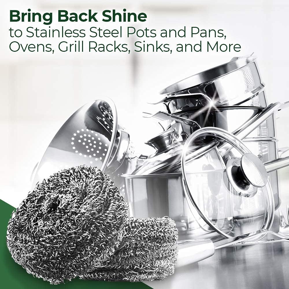 Stanley Home Products Stainless Steel Kitchen Scouring Cleaners (2 Cleaners Included)