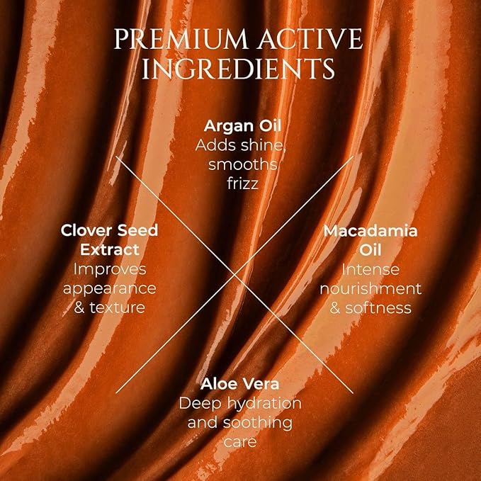 HADAT Liquid Silk Treatment – Premium Hair Mask for Dry Damaged Hair - Deep Conditioning Hair Mask with Macadamia, Argan Oil – Hydrating, Repair & Shine – Made in Israel – 10.1 Fl Oz